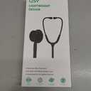 Lightweight Stethoscope, Dual-Frequency Diaphragm, Bell & Diaphragm & Pediatric Diaphragm, Noise-Reducing Silicone Ear Tips, Ideal for Doctors, Nurses, Students Use