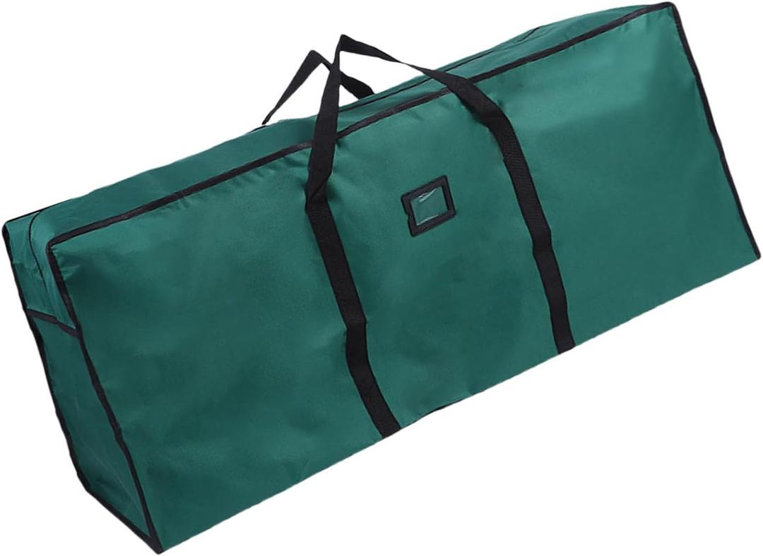 Pack Of 2 Portable Large Outdoor Cushion Storage Bag Oxford Fabric for Garden and Sun Lounger Cushions with Zippered Designs Outdoor Cushion Storage Bag (Green)