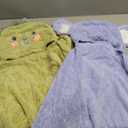 Toddler Hooded Bath Towel 27.5"X55" Unisex Baby Bath Towels Ultra Absorbent Soft Boys Girls Bath Towel 2-Pack Bathrobe Kids Shower Towel Set Gift for Babies, Infant, Newborn Essential (2pack Dinosaur + Elephant)