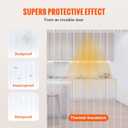VEVOR Strip Curtain, 164' Length x 8" Width x 0.08" Thickness, Clear PVC Smooth Curtain Strip Door Bulk Roll, Plastic Door Strips for Doorways of Supermarket, Garage, Warehouse, Barn, Pet Animal House, 8"W x 1968"L