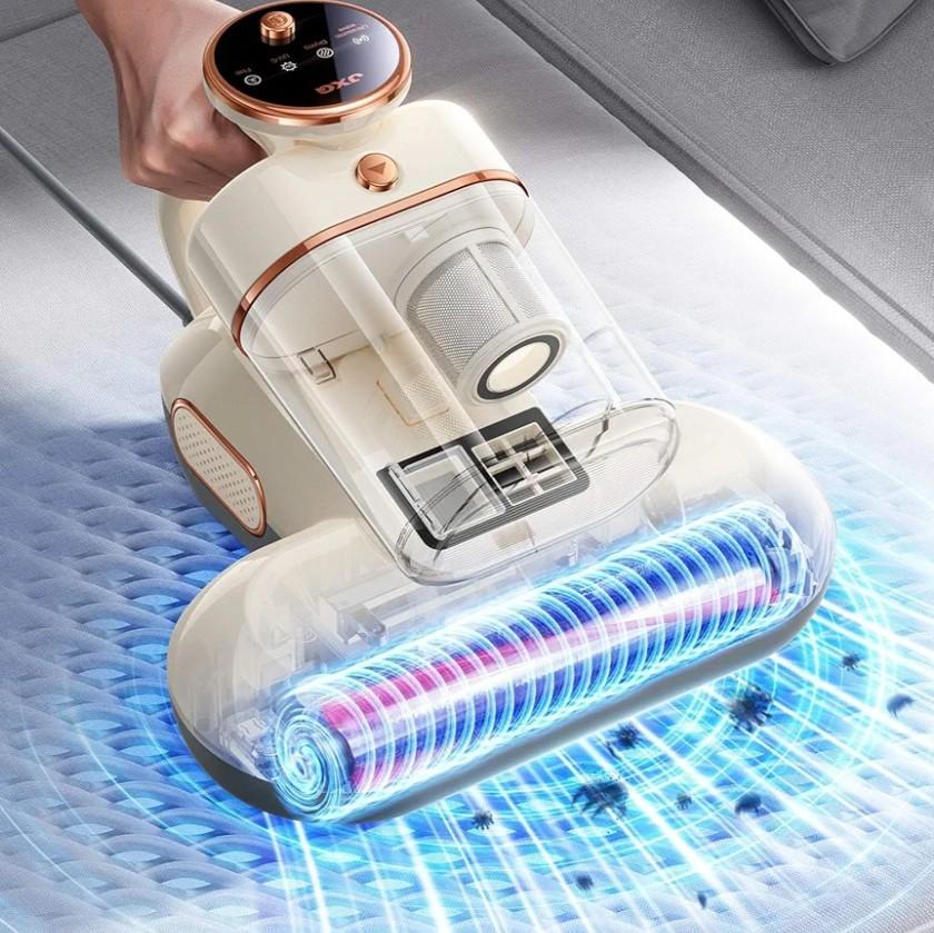 Antiallergen Bed Vacuum Cleaner Mattress Vacuum Cleaner with UVC Light & High Heating Tech & HEPA Filter & Ultrasonic & Anion,17Kpa Suction 500W Powerful Handheld Vacuums for Dust, Pet Hair  Corded