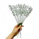 Naeutop 1 Pcs Artificial Lily of The Valley Faux Bell Flowers Real Touch Wind Chime Orchid with Stems Wedding Bouquet,Bulk Spring Flowers 14" May Flower for Home Garden Wedding Fillers Party (White)
