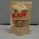 RAW Natural Unrefined Pre-Rolled Filter Tips - 1 Bag of 200 Tips