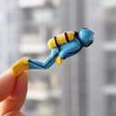 Blue Miniature Divers Figurines, Cute Lifelike Resin Divers Treasure Box Ornament Aquarium Decoration Micro Landscape DIY Accessories Fish and Aquatic Pets(Diver)