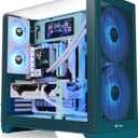Thermaltake View 390 Air; Mid Tower; 2x120mm CT Fans Included; 360mm Radiator Support; 420mm GPU Clearance; Hidden Connector Support; Rotatable PCIe Slots; Transformative Teal; CA-11F-00MTWN-00