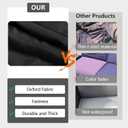 FLYMEI Patio Cushion Covers 25x27x5 Waterproof Outdoor Cushion Cover Replacement 4Packs Outdoor Seat Cushion Slipcover for Rattan Chair Sofa, Black