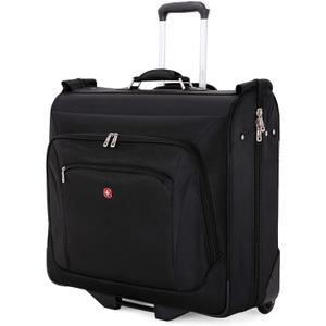 SwissGear 7895 Premium Rolling Garment Bag, Bonus Hanging Feature, Men's and Women's, 24-Inch Luggage - Black
