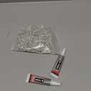 Rhinestone Fringe with Glue, Rhinestone Tassel Trim, Sparkling Sliver Diamond Crystal Tassel Fringe Trim Chain for Jeans Jacket Wedding Dress Cowgirl Outfit Belt Female Jewelry (1 Yard)