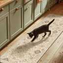 Machine Washable Hallway Runner Rug: 2'6"x8' Kitchen Rugs Stain Resistant Non Slip Low Pile Soft Carpet Runners for Hallways Indoor Entryway Kitchen Beside Bedroom Bathroom Farmhouse