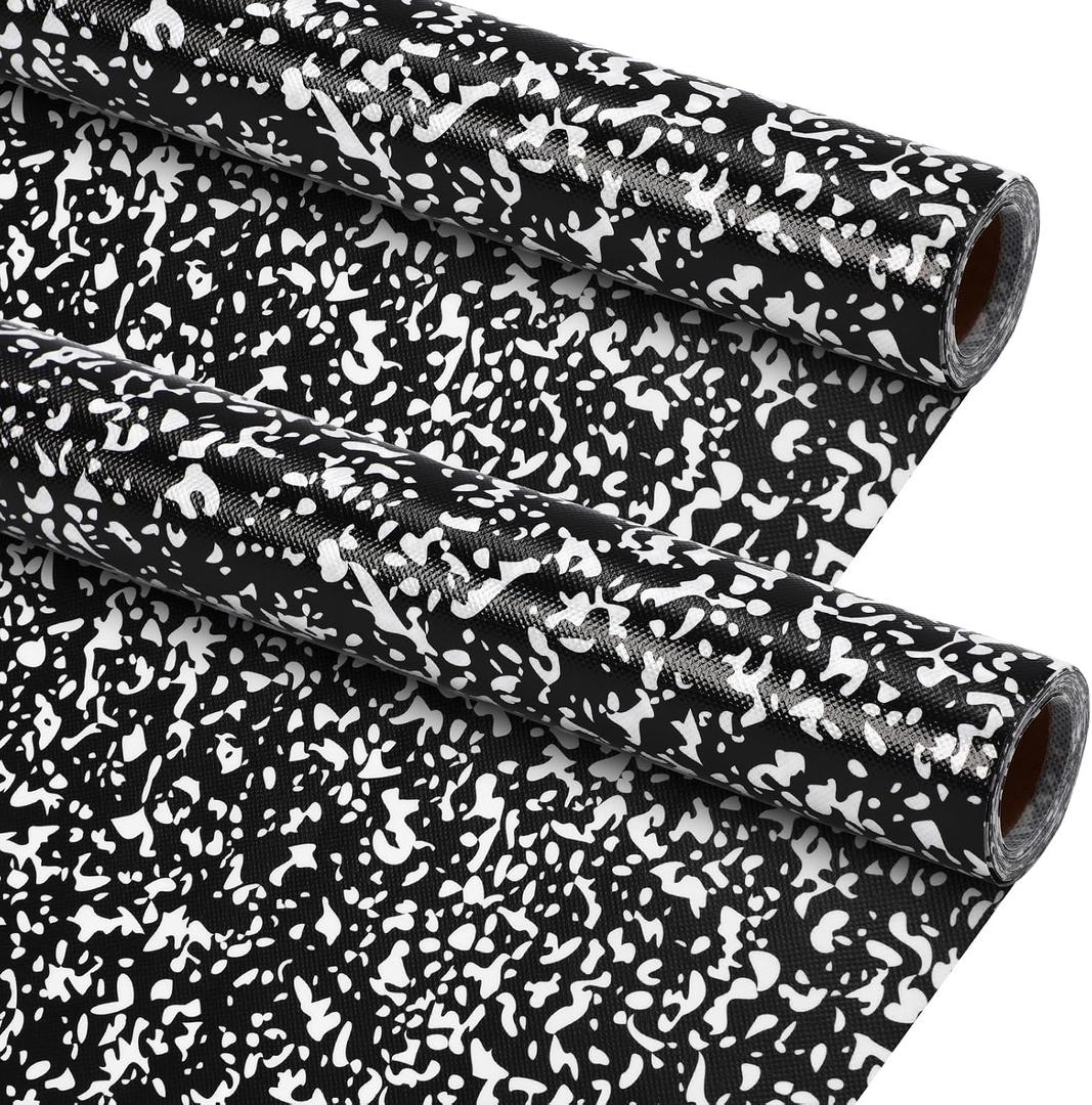 Kolldenn Black 2 Rolls Composition Fabric Bulletin Board Paper Roll, 4x12ft
