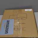 Lamp Shades Set of 2–𝟏𝟏.𝟔” 𝐓𝐨𝐩 𝐱 𝟏𝟐.𝟔” 𝐁𝐨𝐭𝐭𝐨𝐦 𝐱 𝟗.𝟖” 𝐇𝐢𝐠𝐡 Drum Lamp shades–Fits Harp-Style Bedside & Floor–Easy Assembly(Ships Rolled Flat) (White - Pack of 2, Medium)