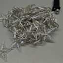 Christmas Lights Outdoor Decorations 13.8ft 200 LED Christmas Lights with 12 Stars,8 Modes Dimmable Fairy String Light for Wedding Party Holiday Christmas Decorations(Warm White)