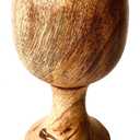 ALADEAN Wooden Goblet - Handmade Vintage Chalice Wine Drinking Cup, 6" x 5oz, Perfect for Wedding, Christmas, Eucharist & Kiddush (1Pc)