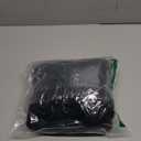 PULI Womens Large Cross Front Poncho Sweater Wrap Topper Knitted Elegant Shawls Cape for Fall Winter (1-black)