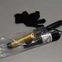 DAN Technology 1 1/4 Inch Hair Curling Iron 32mm Ceramic Tourmaline Curling Wand for All Hair Types Dual Voltage Hair Curler Fast Heat up Curling Tool for Salon, Hairdressing School, Gold Black