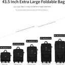 43.5 Inch Expandable Extra Large Suitcases with Wheels (Black), 43.5 x 21 in x 11 in inch