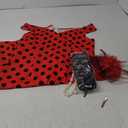 JenPen 5 Pcs Halloween Vintage Polka Dot Dress for Women 1950s Derby Tea Party Attire Retro Pencil Bodycon, Red 