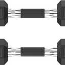 HANDBODE Hex Dumbbell Set 2.5-65 lb, Rubber Encased Hex Dumbbells for Home Gym, Weights Dumbbells Set of 2 Hand Weights for Strength Training & Fitness Exercise