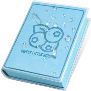 2 x Thick Blank Fruit Color Page Notebook with Waterproof Cover,Small 400 Color Pages 3.9 5.5 Hardcover Journaling for Women Men Work, School, Note Taking or Sketching Diary (Blueberry-Blue)