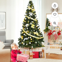 Costway 8Ft Artificial PVC Christmas Tree Stand Indoor Outdoor Green