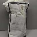 Pleated Linen Curtains 96 Inches Long for Living Room 2 Panels Set Semi Sheer Light Filtering Pinch Pleat with Rings Hooks Back Tab Drapes Neutral Boho 96 Inch Curtain for Bedroom Window Natural, 50"W x 96"L (Pack of 2)