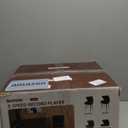 Record Player with Bluetooth, USB Playback and Recording, Built-in Stereo Speakers, and Chair-Height Legs, Black