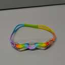 Prismdive Swimming goggles, rainbow and pink purple colors, adjustable strap, anti fog goggles (color1)