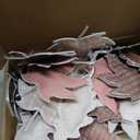 30 Thanksgiving Fall Leaves Fall Trees Ornaments 3D Fabric Felt Leaves for Crafts Cotton Maple Leaf Hanging Ornament Thanksgiving Ornament for Tree Autumn Decoration Farmhouse Harvest Party