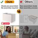 21" Only 1 Pack Touch Control Table Lamps with 2 USB & AC Outlets, 3-Way Dimmable Modern Nightstand Lamps for Bedroom Living Room Office Reading, White Shade Bedside Lamps, 2700K LED Bulbs Included