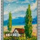 HLiWEGNS Vintage Mint Green 16x20 Frame, Single Frame, Wood Poster Frame with Green Finish for 16 x 20 Poster, Antique Ornate Frame for Wall Decor, Gallery Artwork, Photo Display