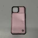 Compatible with Magsafe for iPhone 15 Plus Wallet Case Magnetic Card Holder, RFID Blocking 2 in 1 Detachable Kickstand Shockproof Case for Women Men, Pink