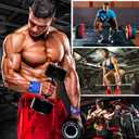 WYOX Weightlifting Wrist Wraps 12" Professional Quality Wrist Support with Heavy Duty Thumb Loop Best Wrap for Powerlifting Competition Strength Training Bodybuilding Gym Workout Bands for Stability (USA Flag)