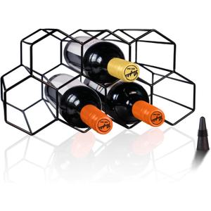 Countertop & Freestanding Floor Rack - Small, Metal, Table Top, Kitchen Bottle Holder