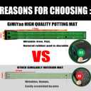 GimYaa Golf Putting mat Green Indoor and Outdoor with Auto Ball Return,Game Practice Golf Gifts for Home, Office, Backyard Indoor Golf and Outdoor Use, Crystal Velvet Mat (Brown)