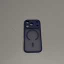 CANSHN Magnetic Compatible with iPhone 17 Pro Case, Upgraded [Full Camera Protection] [Compatible with Magsafe] [Translucent Matte] Shockproof Protective Phone Cover 6.3 Inch - Deep Blue