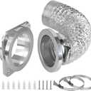 Magnetic Dryer Vent Coupling Connector Kit - DV180 Airtight Seal, Quick Connect, Includes 4"x3.3ft Duct & 2 Clamps