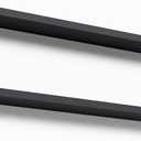 35.4 Inches Long Floating Shelves Wall Mounted, 2 Set Modern Black Wall Shelf for Bedroom, Nursery Book Shelf with Lip, Picture Ledge Shelf for Decor Living Room Bathroom Kitchen- Black