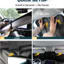 Trumgeta Custom Fit Windshield Sun Shade Fit for Toyota Tacoma 2024 2025 2026, Complete Light & UV Blocking Foldable Sunshade 4th Gen Tacoma Accessories