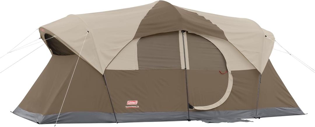Coleman WeatherMaster Camping Tent with Rainfly & Room Divider, Spacious Weatherproof Family Tent with Carry Bag, Large