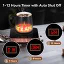 Coffee Mug Warmer for Desk with Auto Shutoff, Coffee Warmer for Desk Auto Shut Off with 3 Temp. Settings & 1-12H Timer
