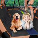 Back Seat Extender for Dogs - Large Space Hard Bottom Car Seat Cover for Dogs in Car, 100% Comfortable Dog Car Seat Cover for Back Seat, Fully Seat-Protected Dog Hammock for Car, SUV, Truck