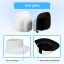 2 Pack Outdoor Camera Rain Sun Cover Compatible with Eufy SoloCam S340, All Weather Sun Protection Anti-Glare Anti-Snow UV Resistant Security Camera Protective Shield, Easy Install