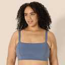 Amazon Essentials Women's Active FormFlex Buttery Soft Light Support Bandeau Sports Bra with Adjustable Straps (Large)