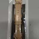 JR.DM Designer Leather Bands for Women,Dressy Fancy Cute Strap with Double U-Shaped Buckle Watch Bands for iwatch Compatible with Apple Watch Series 11/10/9/8/7/6/5/4/3/2/1 Ultra 1/2/3 SE 1/2/3 Champagne Rose Gold