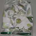 No Hook Shower Curtain and Liner Set, Sage Green Eucalyptus Floral Shower Curtains for Bathroom, Bath Curtain Sets with Snap in Liner, Waterproof with See Through Top Window, 71x74 Inches