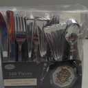 Plastic Cutlery Silverware Extra Heavyweight Disposable Flatware, Full Size Cutlery Combo, Polished Silver, 80 Forks, 40 Spoons, 40 Knifes, Value Pack 160 Count