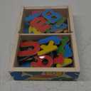 Melissa & Doug 52 Wooden Alphabet Magnets in a Box - Uppercase and Lowercase Letters - FSC Certified (7.8 x 5.45 x 1.85)