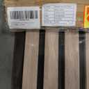 Acoustic Wood Slat Wall Panels, 2-Pack 23.6" x 23.62 for Interior Wall Decor, Sound Absorbing Slat Wall Paneling, Fluted Wall Wood Panels for Ceiling Living Room Bedroom Office (Walnut)