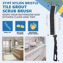 Crevice Cleaning Brush Set (12 Pack) Hard Bristle Gap Cleaning Tool for Window Tracks, Grout & Bathroom Corners Thin Deep Cleaning Brush for Kitchen Sink, Sliding Door Tracks & Tight Spaces