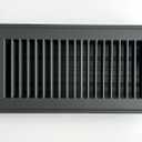 Heavy Duty Steel Floor Vent with Beautiful Gray Matte Finish, Fits in 4 x 10 Duct Opening, Overall Dimension is 5.75 in Wide x 11.75 in Long